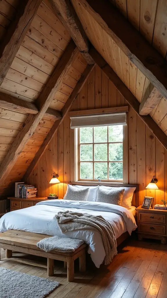 rustic elegance with exposed beams