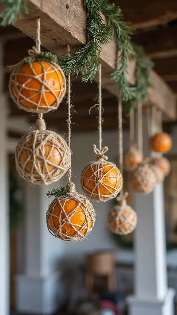 rustic farmhouse christmas ball ornaments