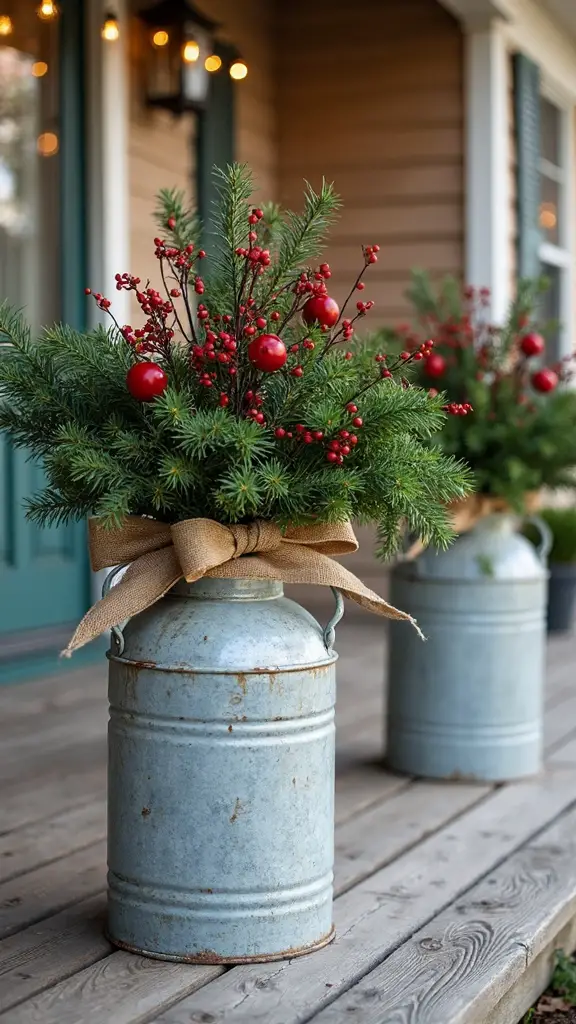 rustic farmhouse christmas decor displays