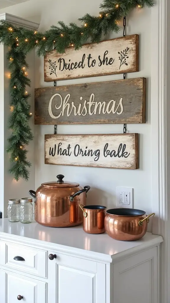 rustic farmhouse christmas decor focal points