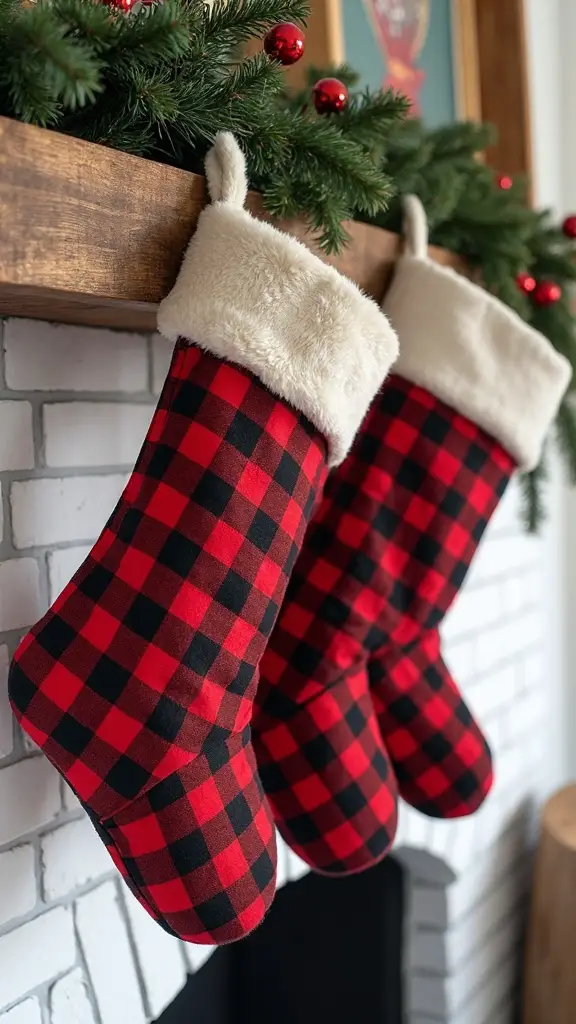 rustic farmhouse christmas stockings elegance