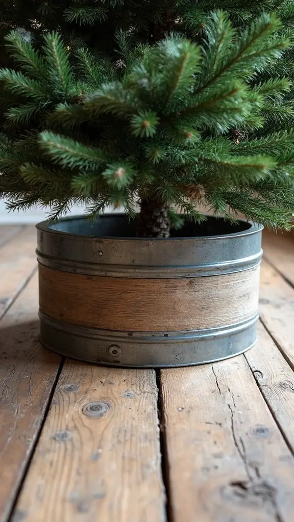 rustic farmhouse christmas tree collar