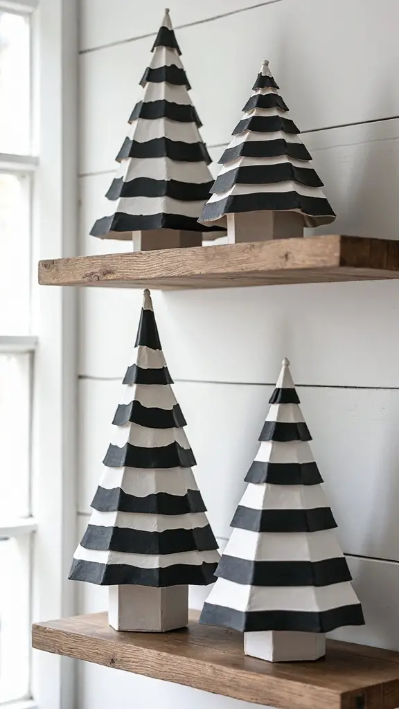 rustic farmhouse geometric christmas decor