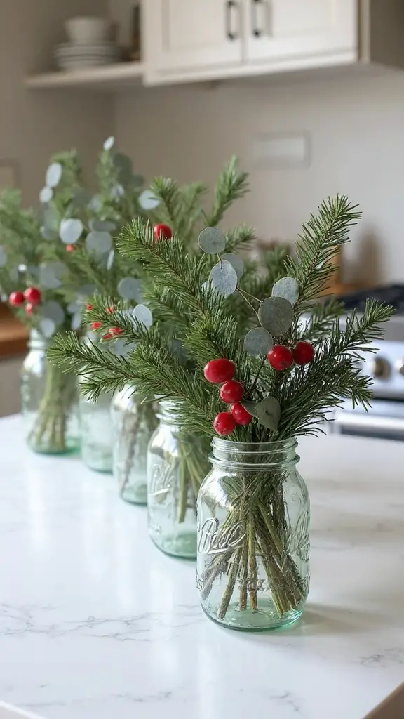 rustic farmhouse holiday centerpiece