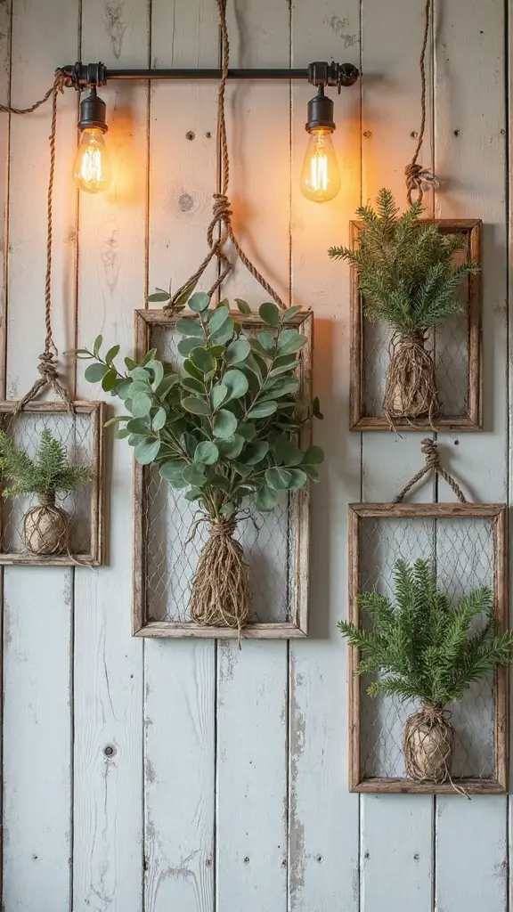 rustic farmhouse holiday wall decor