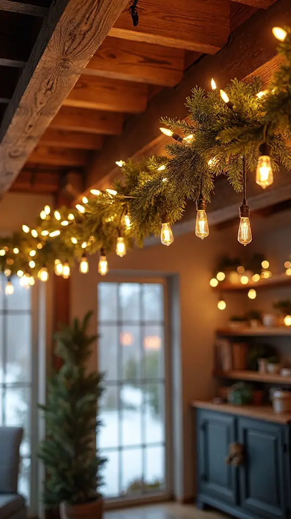 rustic industrial farmhouse christmas display