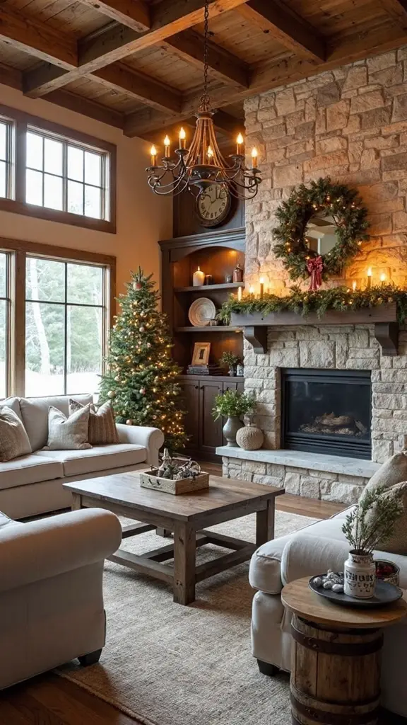 rustic modern farmhouse christmas decor