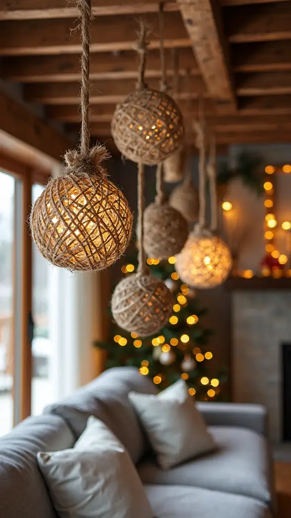 rustic natural handcrafted christmas ornaments