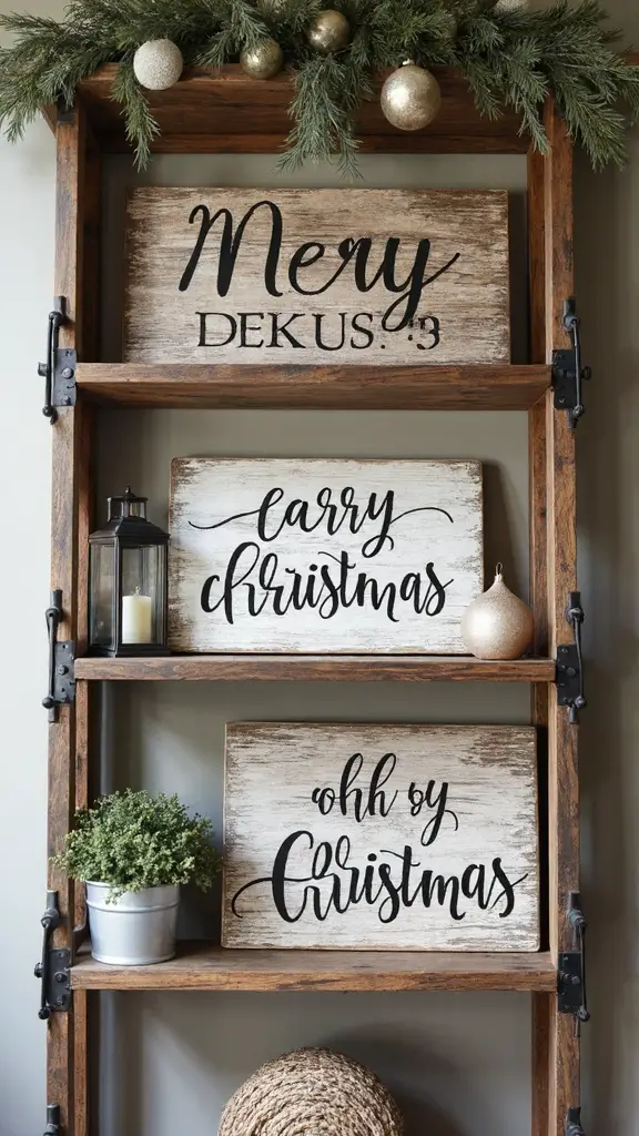 rustic weathered festive farmhouse