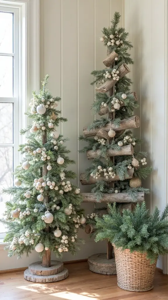 rustic wooden christmas tree decorations