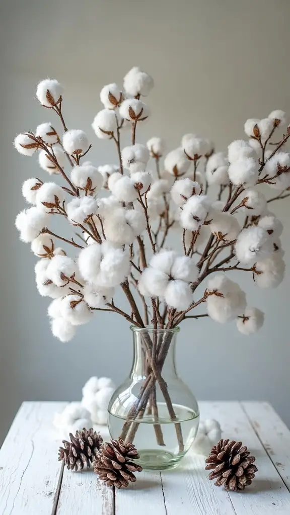 serene farmhouse winter natural displays
