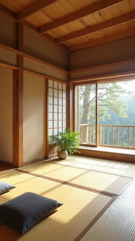 serene minimalist meditation focused flexible