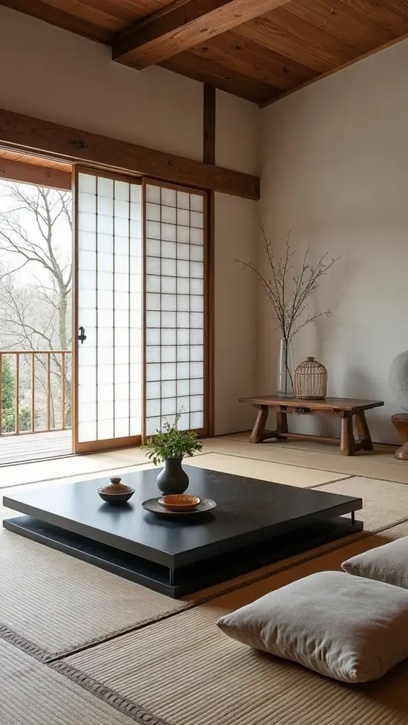 serene natural minimalistic balanced