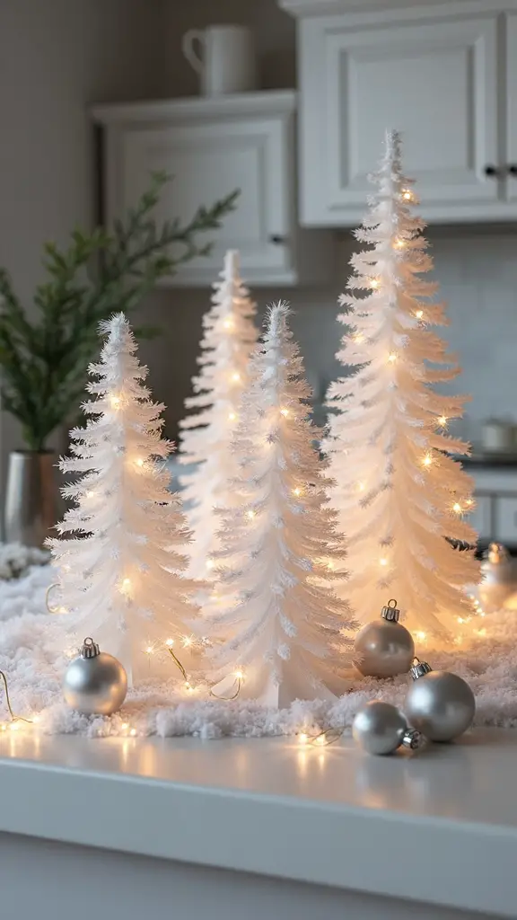 serene snowy sparkling winter wonderland