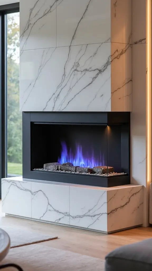 sleek contemporary gas insert design