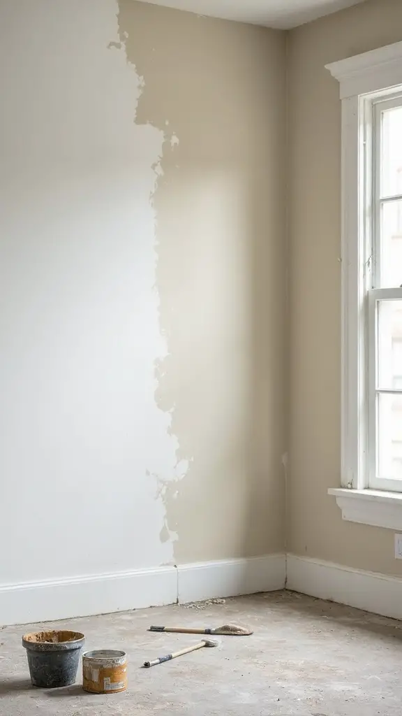 smooth clean dry wall surfaces