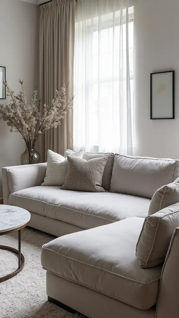 soft elegant living room designs