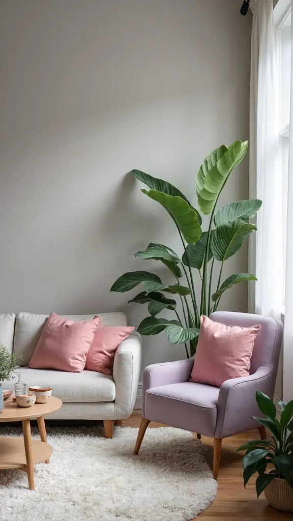 soft pastel grey harmonious balance