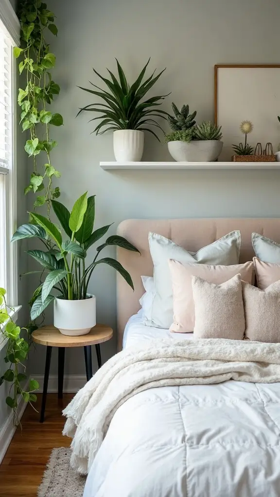 softening small space with natural greenery
