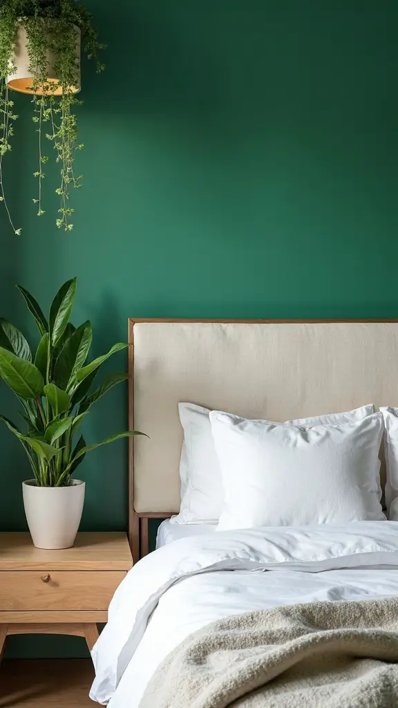 sophisticated emerald green bedroom sanctuary