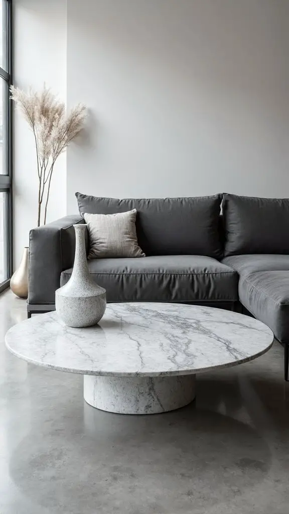 sophisticated minimalist marble decor