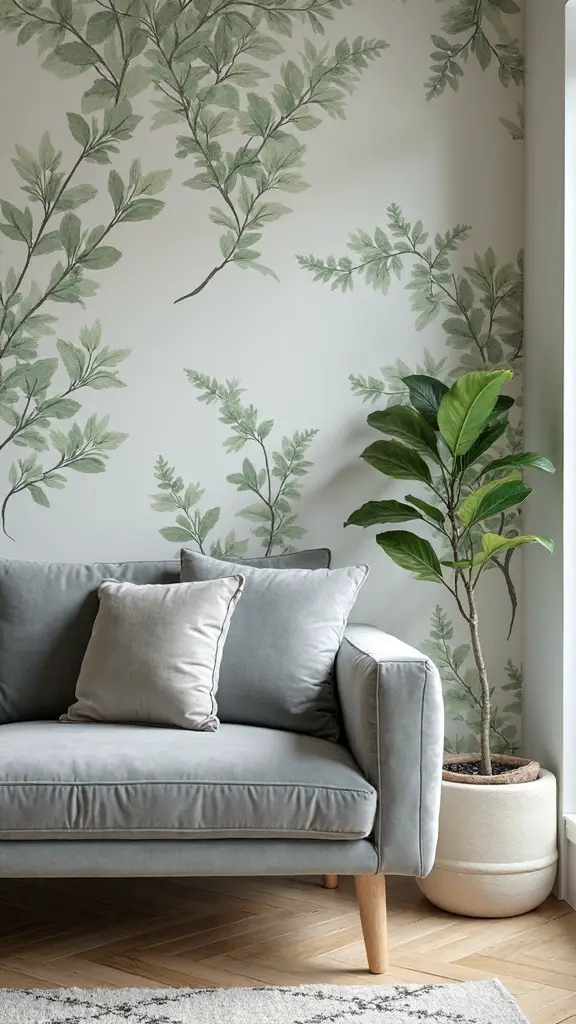 sophisticated natural sanctuary feature wall