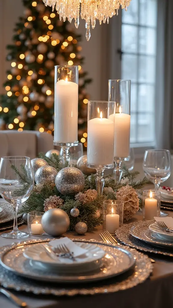 sophisticated shimmering winter inspired styling