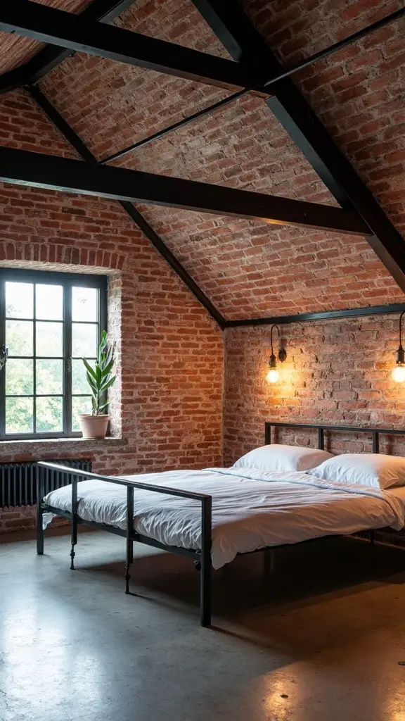 space saving industrial loft bed