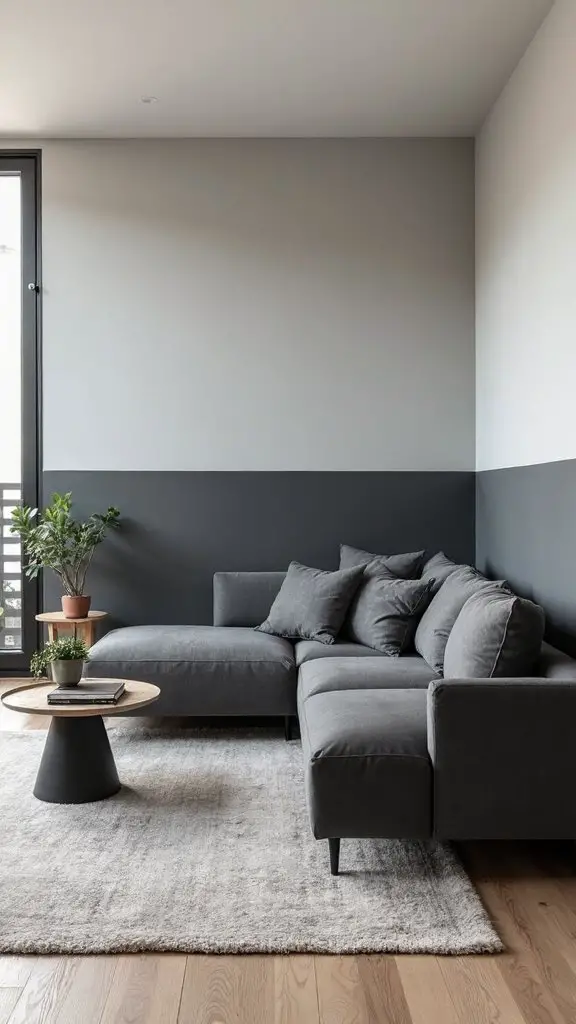 structured minimalism with sophisticated contrast