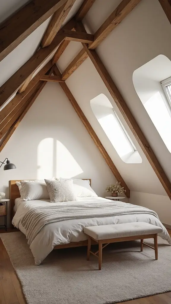 stylish attic bedrooms with slanted walls