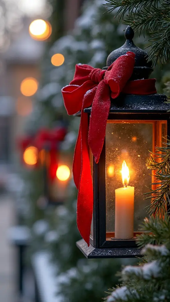 stylish outdoor christmas light decor