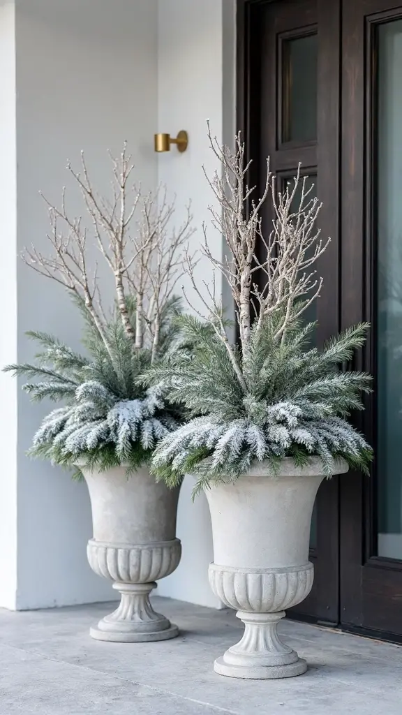 symmetrical minimalist textured evergreen