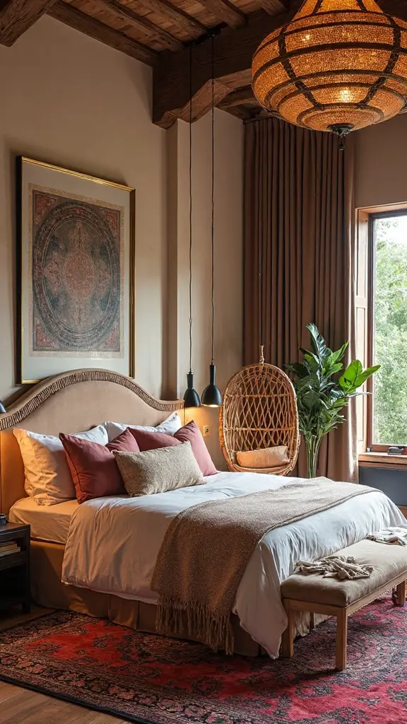 tactile tranquil suspended boho sanctuary