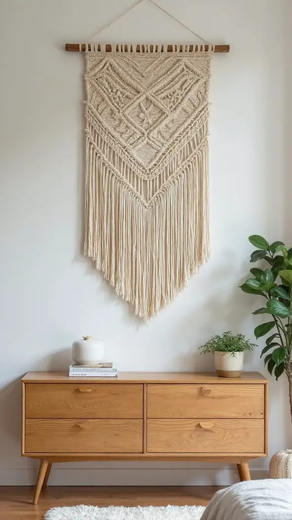 textural bohemian organic handcrafted wall hangings