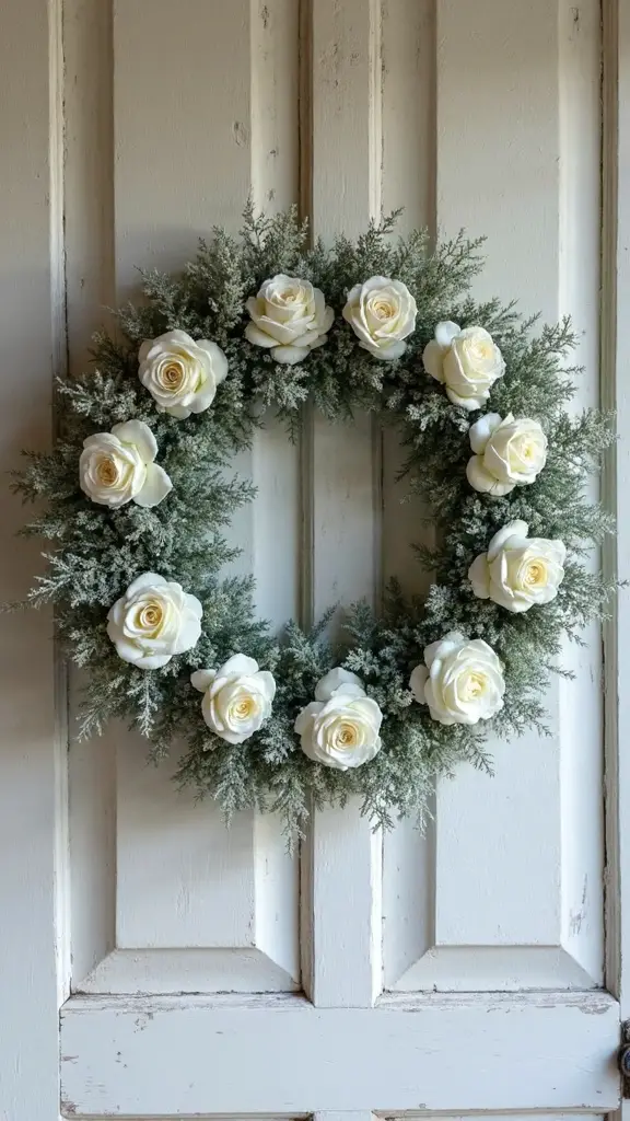 textured elegant farmhouse wreath