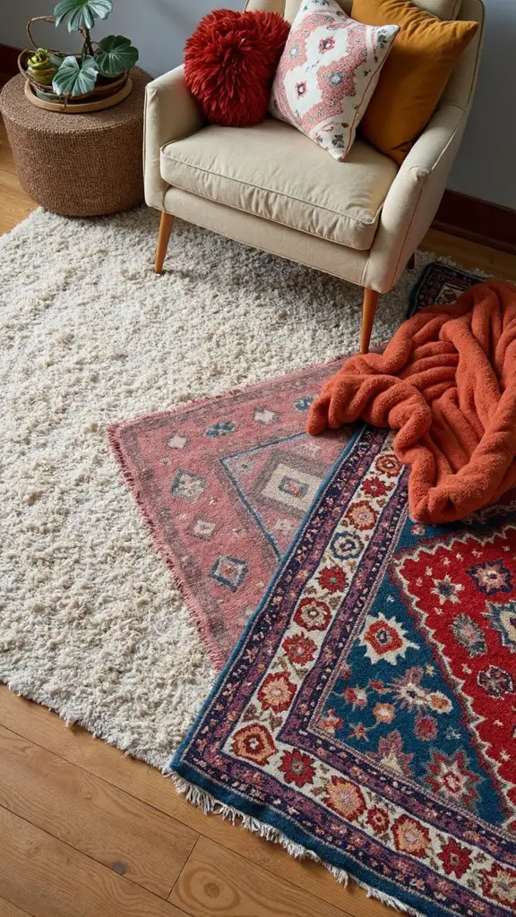 textured layered visually compelling floor design