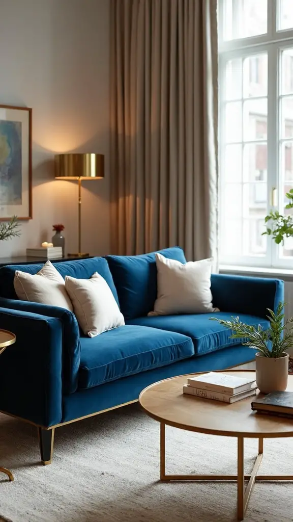 timeless navy blue brass elegance