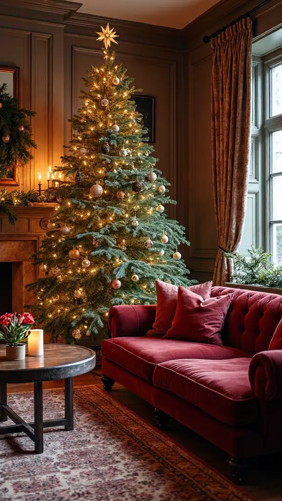 timeless traditional christmas living decor