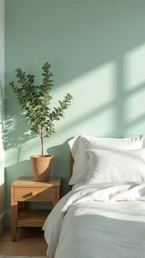 tranquil mint green bedroom sanctuary