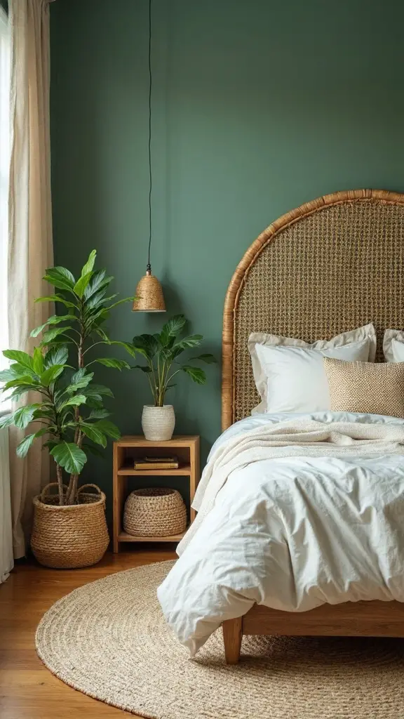 tranquil organic bedroom retreat