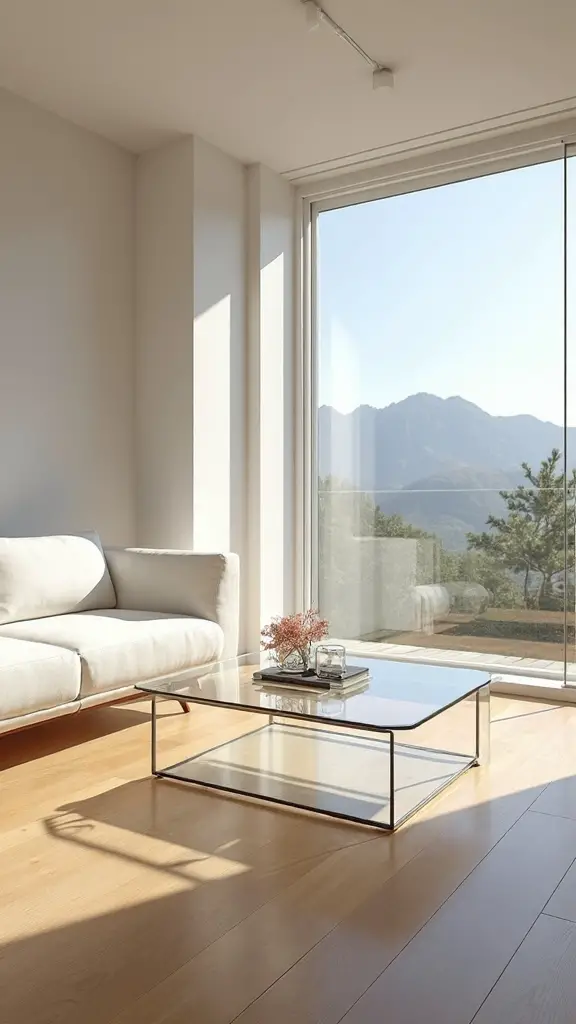 transparent minimalist functional visually lightweight