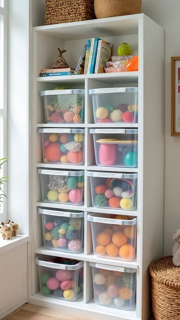 transparent stacking organizing compartmentalizing