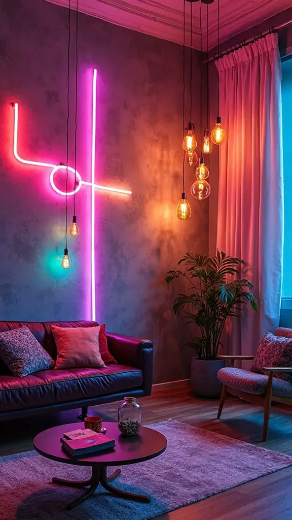 unconventional lighting transforms living spaces