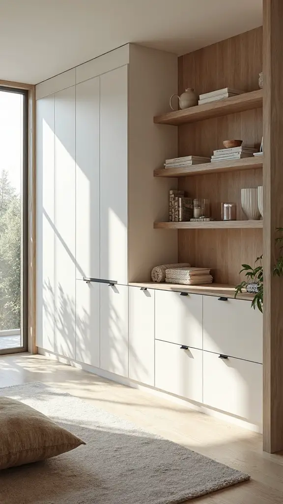 unobtrusive built in storage solutions