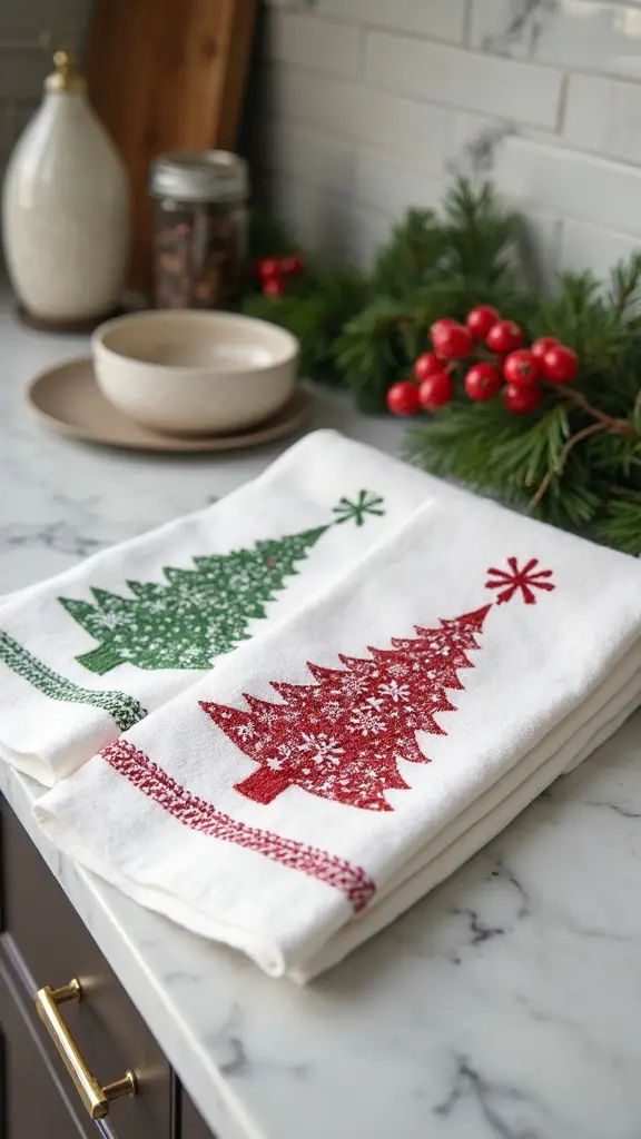versatile holiday kitchen towel designs