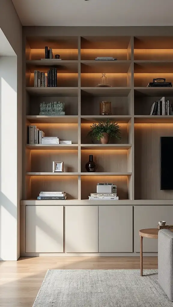 versatile organized customizable living room storage