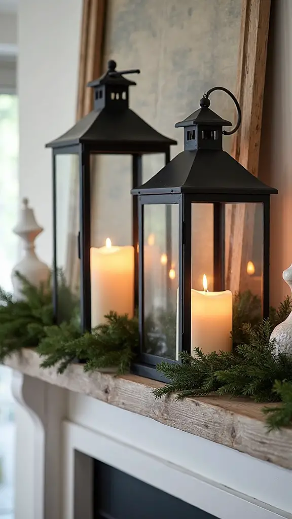 versatile rustic farmhouse lanterns with led candles