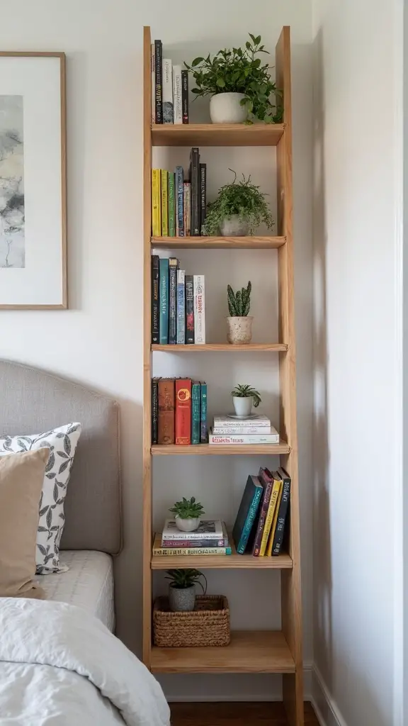 vertical space saving decorative customizable bookcases
