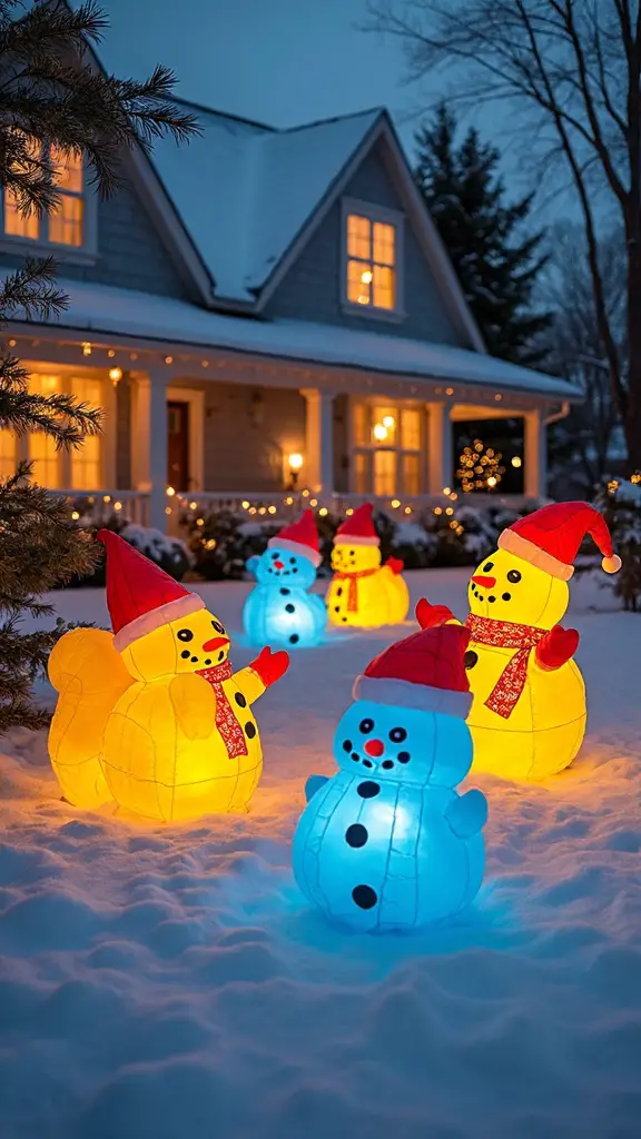 vibrant eye catching inflatable holiday characters