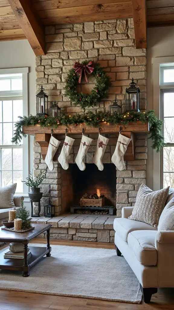 vintage farmhouse christmas decor nostalgic